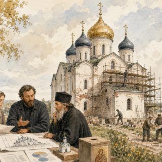 Скетч: организованный сбор средств на консервацию и реставрацию православного храма