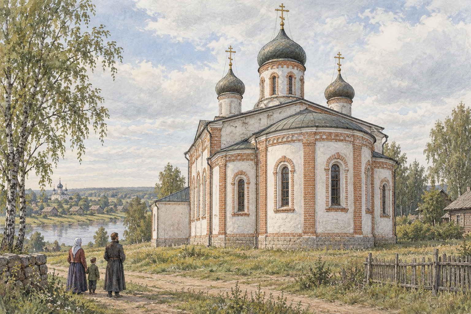 Устройство православного храма снаружи: как различать его части. Тематическая иллюстрация 2.