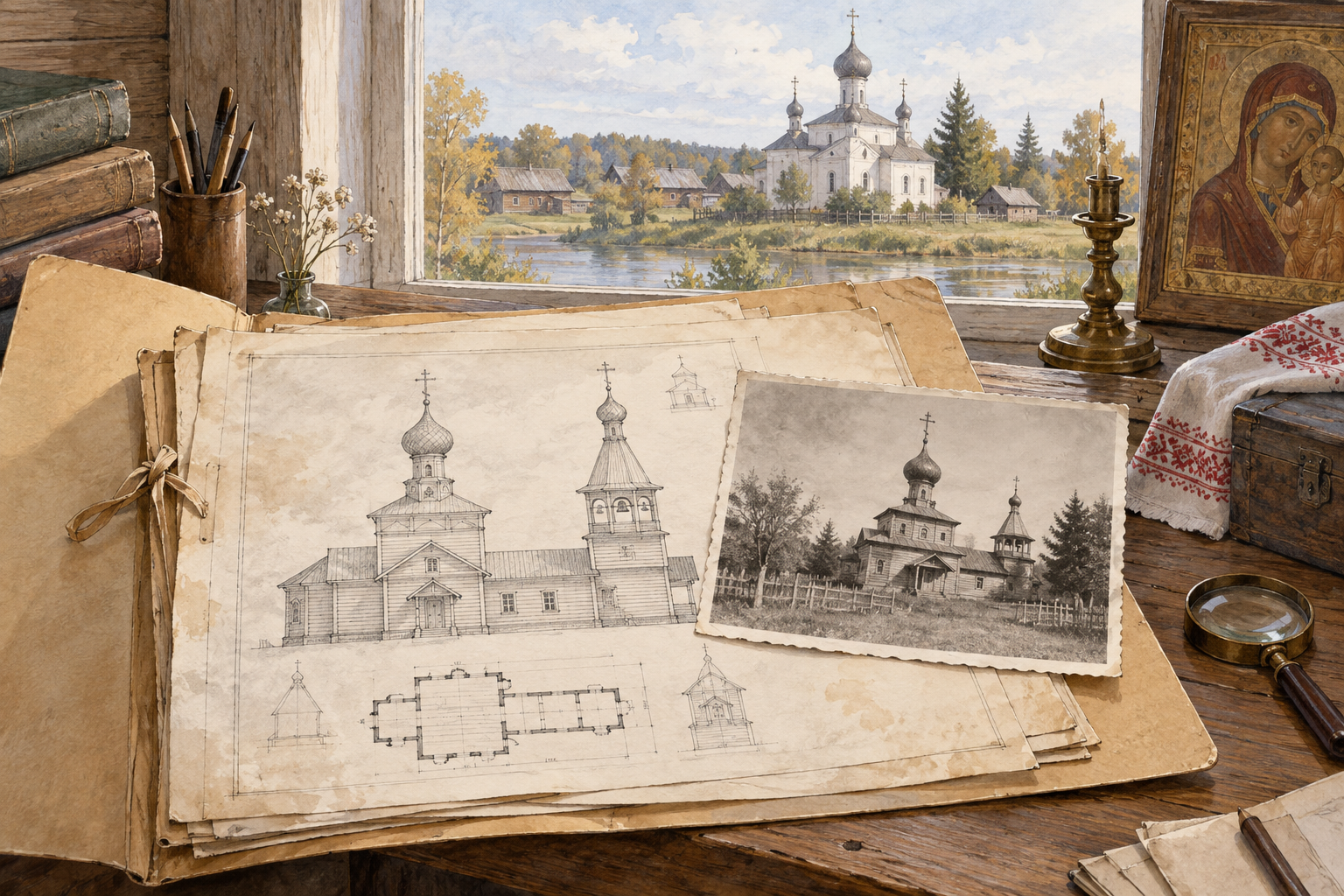 Как узнать историю старинного храма: документы, даты и архивный поиск. Тематическая иллюстрация 1.